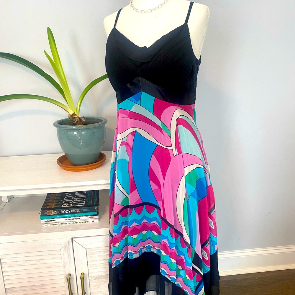 SANGRIA Spaghetti Strap Midi Dress - Size 4